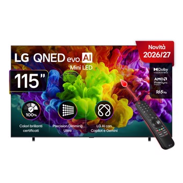 Televisore qned 115" 4k hdr10p t2/s2,4hdmi,2usb,os26,pl,a8g3