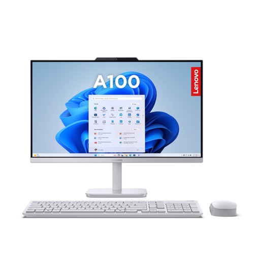 Lenovo | All in One A 100 | Display 23.8'' FHD (1920x1080) | Processore INTEL N100 | Memoria RAM 8GB | Memoria SSD 512GB | Scheda grafica Integrata | Sistema Operativo WINDOWS 11 HOME | CLOUD_GREY