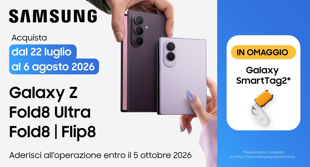 I nuovi Galaxy Foldable ti regalano Smart Tag2
