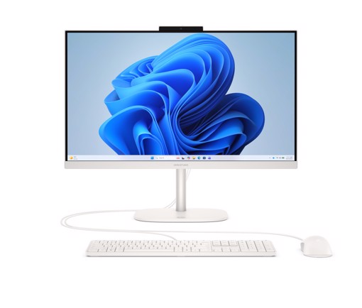 HP E09C8EA All-in-One PC AMD Ryzen™ 5 40 60,5 cm (23.8") 1920 x 1080 Pixel 8 GB LPDDR5x-SDRAM 512 GB SSD Windows 11 Home Wi-Fi 6 (802.11ax) Bianco