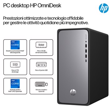 Hp omnidesk tower taoyuani intel i5-13400 16/512