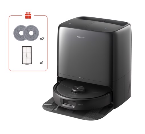 Roborock Qrevo 2 ProX Robot Aspirapolvere Lavapavimenti, Aspirazione HyperForce® 25.000 Pa, Stazione Multifunzione con Lavaggio Panni a 75°C e Asciugatura ad Aria Calda a 45°C, Sistema Anti-Groviglio DuoDivide™, Sgancio Automatico dei Panni, Spazzola Laterale Reversibile, Controllo tramite App