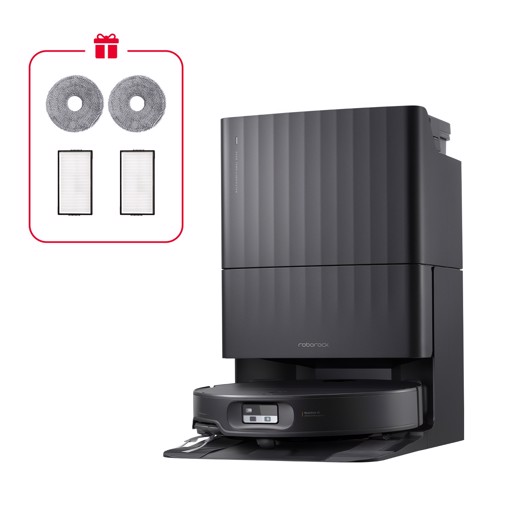 Roborock Qrevo Edge 2X Robot Aspirapolvere Lavapavimenti, Aspirazione HyperForce® 25.000 Pa, Stazione Multifunzione con Lavaggio Panni a 80°C e Asciugatura ad Aria Calda a 55°C, FlexiArm™, Sistema Anti-Groviglio DuoDivide™, Reactive AI