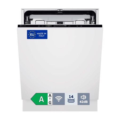 Electrolux Lavastoviglie Incasso 60 Cm - Int. Totale 14 Coperti Classe A 42 Dba MADE IN ITALY E72LA200P