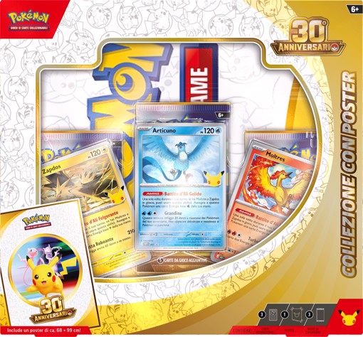 Pokémon 30° Anniversario - Collezione con Poster