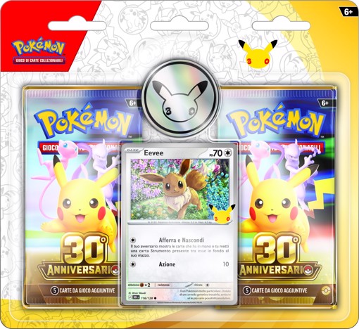 Pokémon 30° Anniversario - Blister 2 Buste