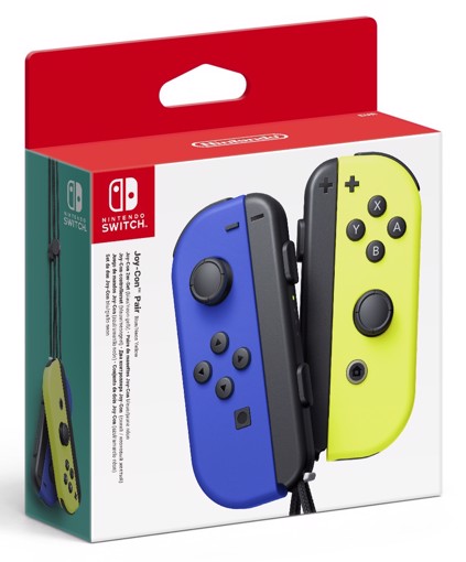 Nintendo Joy-Con Blu, Giallo Bluetooth Gamepad Digitale Nintendo Switch, Nintendo Switch OLED