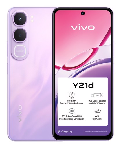VIVO Y21d 17 cm (6.68") Android 15 4G USB tipo-C 4 GB 256 GB 6500 mAh Viola