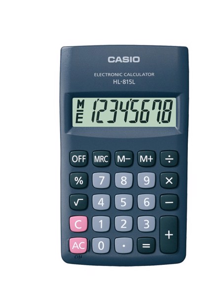 Casio Nero Hl-815L Calcolatrice Tasca Calcolatrice Di Base