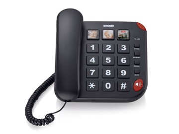 Telefono A Filo Da Tavolo 3 Memorie Dirette Tasti Grandi
