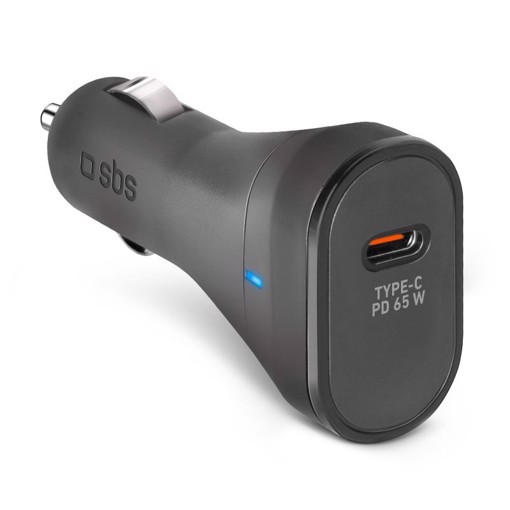 SBS TECRPD65W Caricabatterie per dispositivi mobili Telefono cellulare, Smartphone, Tablet Nero Accendisigari Ricarica rapida Auto