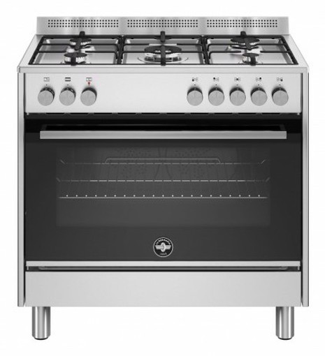 Bertazzoni La Germania Futura FTR965EXV/24 cucina Elettrico Gas Nero, Acciaio inox