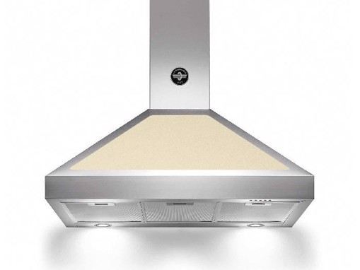 Bertazzoni La Germania K90AMHCRA/19 cappa aspirante Cappa aspirante a parete Crema, Acciaio inox 800 m³/h