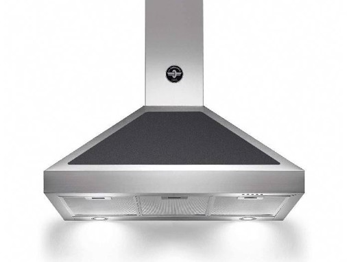 Bertazzoni La Germania K90AMHNEA/19 cappa aspirante Cappa aspirante a parete Nero, Acciaio inox 800 m³/h
