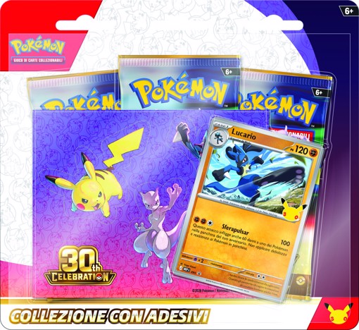 Pokémon 30° Anniversario - Collezione con Adesivi