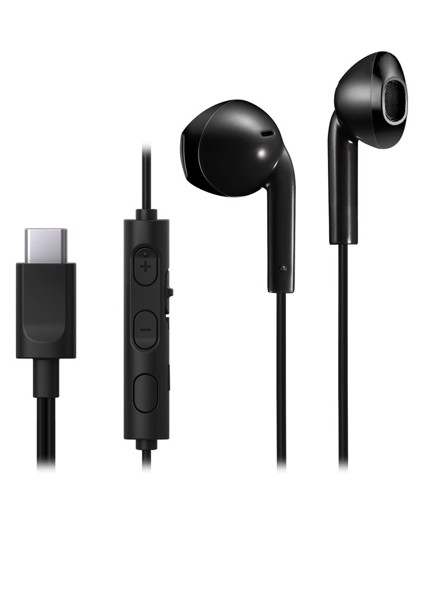 Jvc Nero Ha-Fr17uc Cuffie Cablato In-Ear Musica E Chiamate Usb Tipo-C