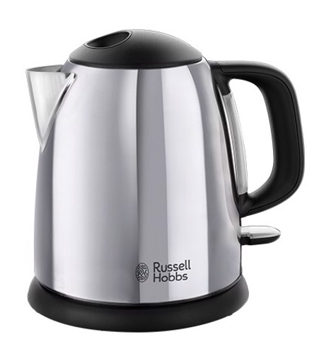 Russell Hobbs Victory bollitore elettrico 1 L 2400 W Nero, Acciaio inox