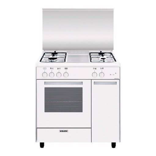 Glem Gas AS854GX cucina Elettrico/Gas Bianco