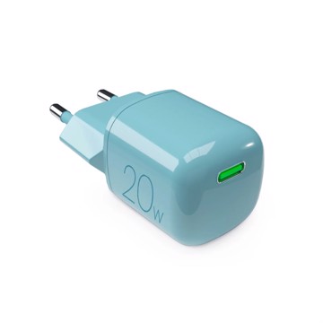 Puro, caricabatteria verde 1 usb-c, 20w