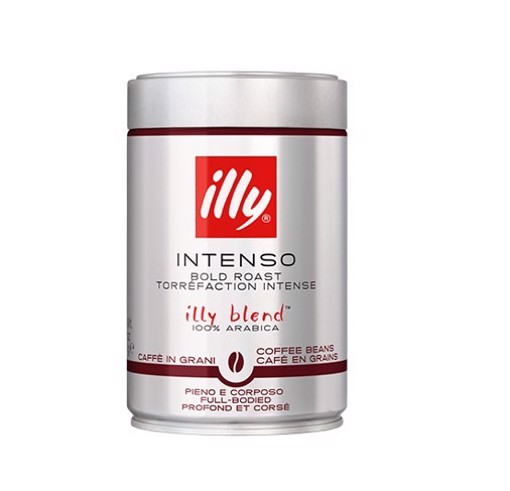 Illy Barattolo da 250g di caffè in grani Tostato INTENSO