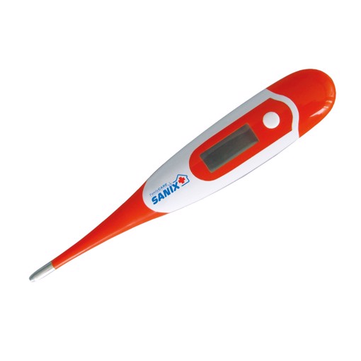 Sanix Family Care DT-K111B Termometro a contatto Arancione, Bianco Universale Pulsanti