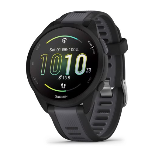 Garmin Forerunner 165 3,05 cm (1.2") AMOLED 43 mm Digitale 390 x 390 Pixel Touch screen Nero GPS (satellitare)