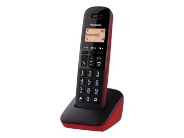Telefono cordless red orologio, sveglia, 50 nomi