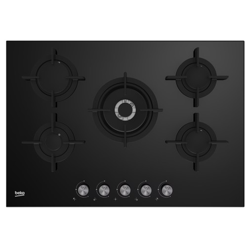 Beko HILW75222S Nero Da incasso 75 cm Gas 5 Fornello(i)
