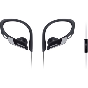 Cuffia Auricolare Sport Black Pioggia + Microfono