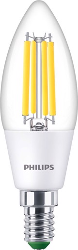 Philips Lampadina candela trasparente a filamento 40 W B35 E14