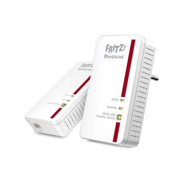 Fritz powerline 1240 e kit wifi,n300,1 porta gigabit