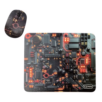 Mouse wireless + mouse pad xd