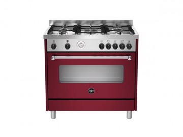 Cucina 90X60 Maxiforno Rossa  5 Gas Ventil.142L H85,3 L90 P60