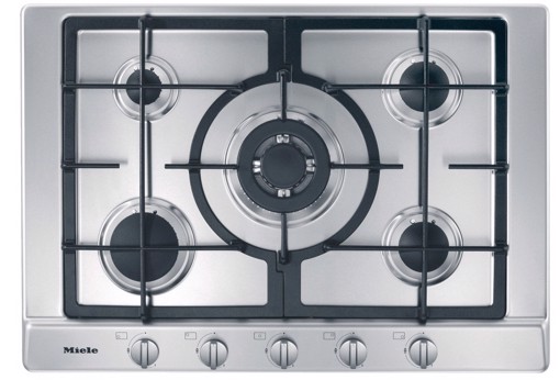 Miele KM 2033 G Acciaio inox Da incasso 75 cm Gas 5 Fornello(i)