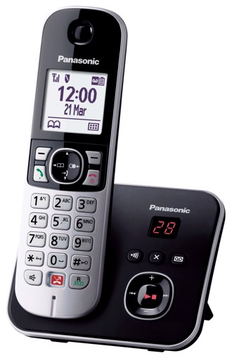 Panasonic Telefono cordless digitale con segreteria telefonica KX-TG6861