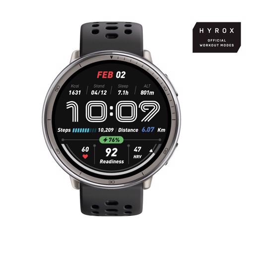 Amazfit Active 2 Round smartwatch e orologio sportivo display AMOLED 5 sistemi satellitari & mappe offline BioTracker™ 6.0 PPG per dati precisi su salute e fitness