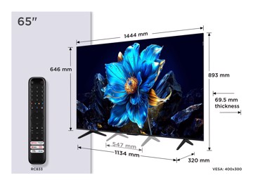 Televisore qled 65" uhd qhdr t2/s2,3hdmi,2usb,gtv,ga,pl