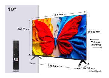 Televisore qled 40" fhd qhdr t2/s2,2hdmi,1usb,and.tv,pl