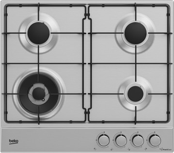 Piano cottura 60cm inox wok