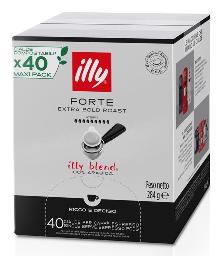 Illy 40 Caffè in Cialde Monodose E.S.E. Tostato INTENSO
