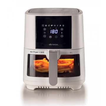 Friggitrice ad aria xl bianca 1300w 6 lt timer digitale bia