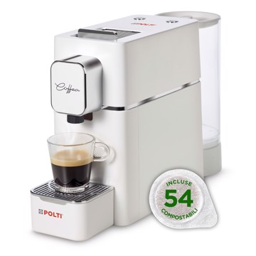 Macchina caffe'cialde ese bian 1400w 19bar bianca 54cialde o