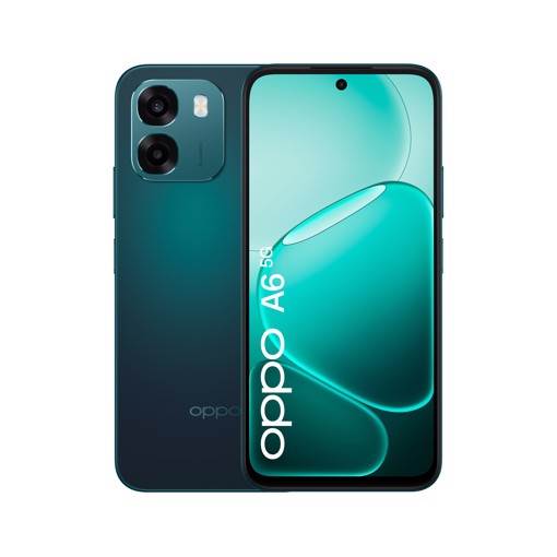 OPPO A6 5G AI Smartphone, doppia fotocamera 50MP+2, Selfie 8MP, Display 6.75” 120HZ IPS HD+, 6550mAh, RAM 6GB(Esp2GB/4GB/6GB)+ROM 256GB [Versione Italia], Sapphire Black