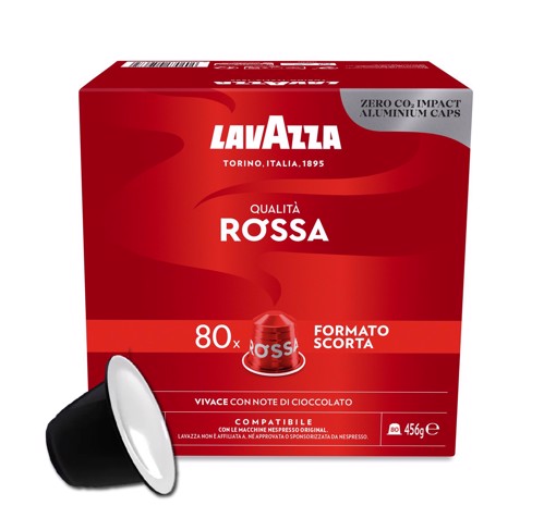 Lavazza Capsule Compatibili Nespresso Qualità Rossa, 80 Capsule