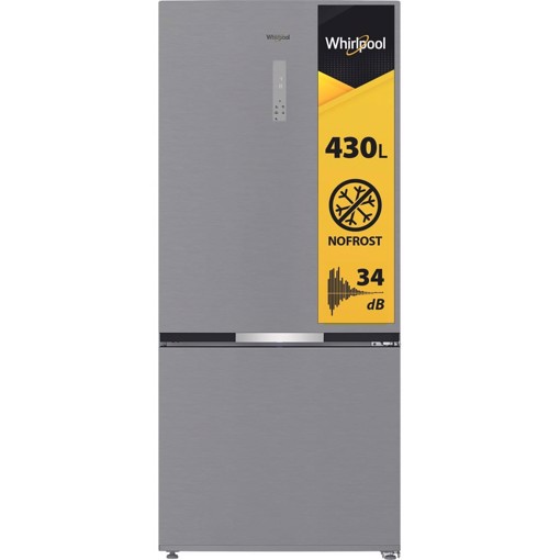 Whirlpool WHK2 6614 X6E Frigorifero combinato a libera installazione, Dual no frost, 83cm, Classe C, Pearl Inox, 34 dbA, h193 cm