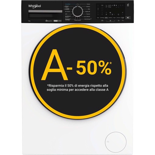 Whirlpool Lavatrice smart connessa con WiFi - WPM 911W ADS IT - SenseWash