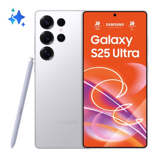 Samsung Galaxy S25 Ultra Smartphone AI, Display 6.9'' QHD+ Dynamic AMOLED 2X, Fotocamera 200MP, RAM 12GB, 512GB, 5.000 mAh, Titanium Whitesilver