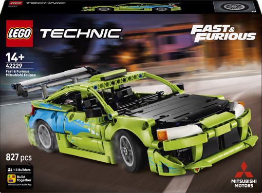 LEGO Technic 42229 Auto Mitsubishi Eclipse Fast and Furious, Kit Modellismo STEM da Collezione, Regalo per Ragazzi da 14+