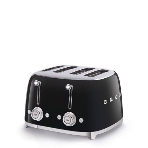 Smeg Tostapane 50's Style – Nero LUCIDO 4x4 – TSF03BLEU