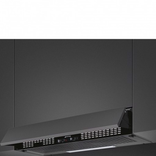 Smeg KSEIR92NE2 cappa aspirante Semintegrato (semincassato) Nero 235 m³/h